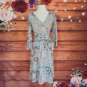 🔴BCBGMaxAzria Printed Wrap Dress